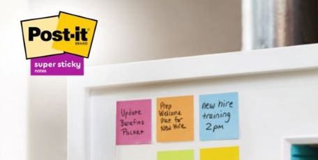 Post-It Super Sticky Wall Hanging White Sticky Notes