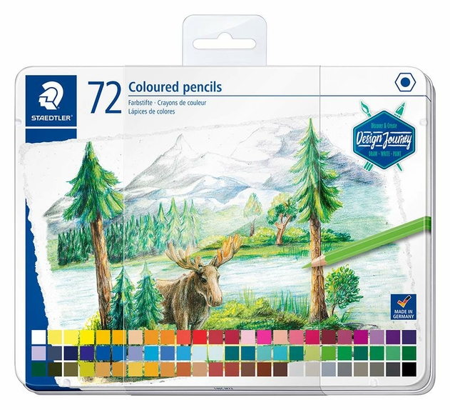 STAEDTLER Design Journey Colouring Pencils (Tin of 72) | WHSmith
