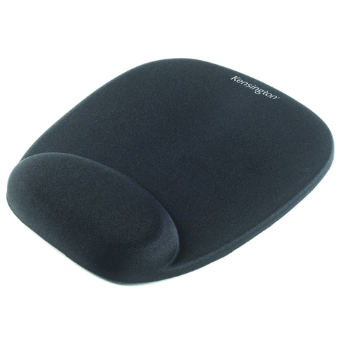 Kensington Black Foam Mouse Pad With Integral Wrist Rest 62384