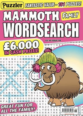 Mammoth Family Wordsearch