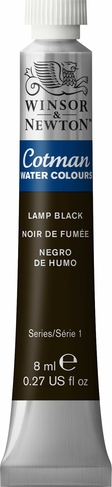 Winsor & Newton Cotman Watercolour 8ml Lamp Black