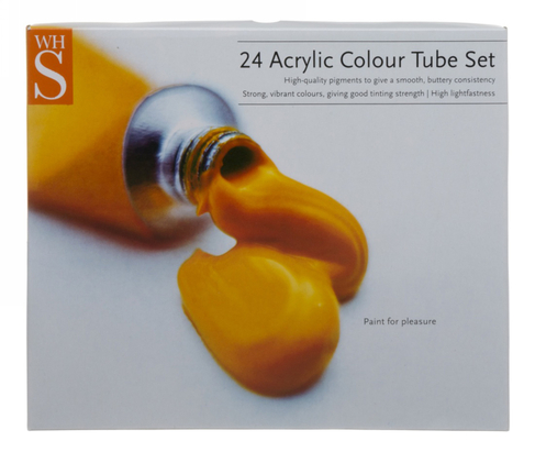 WHSmith Acrylic Paints 12 ml (Pack of 24)