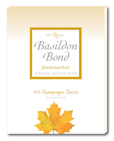 Basildon Bond P4TO 178x229mm Writing Pad 40 Sheet Champagne