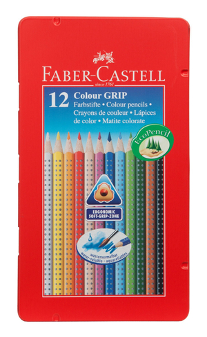 Faber-Castell Sustainable Colour Grip Colouring Pencils (Pack of 12)