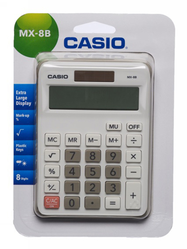 CASIO MX-8B White Desktop Calculator