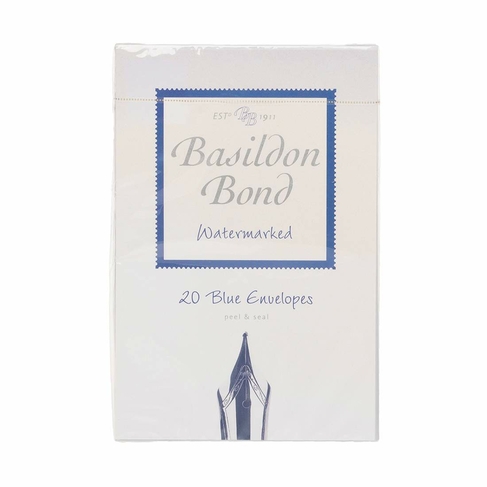 Basildon Bond Watermarked 20 Blue Duke Envelopes