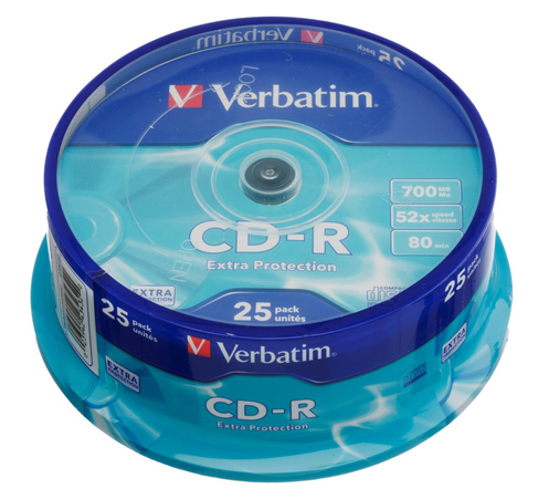 Verbatim 700 MB Extra Protection Spindle Pack CD-Rs(Pack of 25)