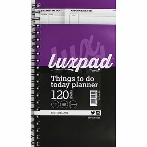 Silvine Luxpad Things To Do Today Planner 