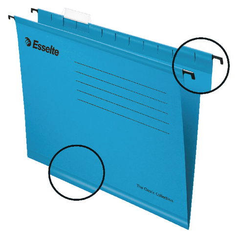 Esselte Classic A4 Blue Suspension File (25 Pack) 90311