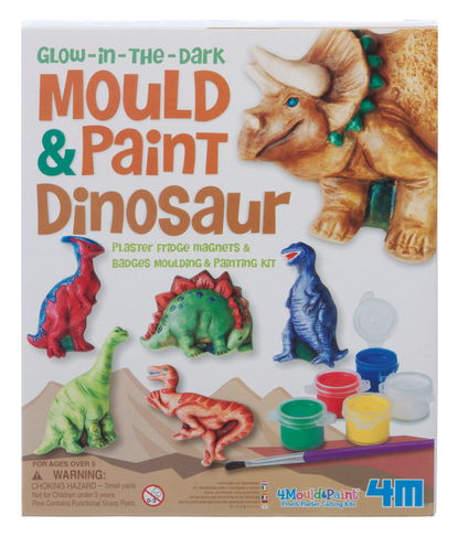4M Glow-in-the-dark Dinosaurs Mould & Paint Craft Set