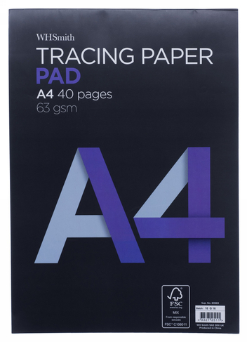 WHSmith A4 Tracing Paper 40 Sheets