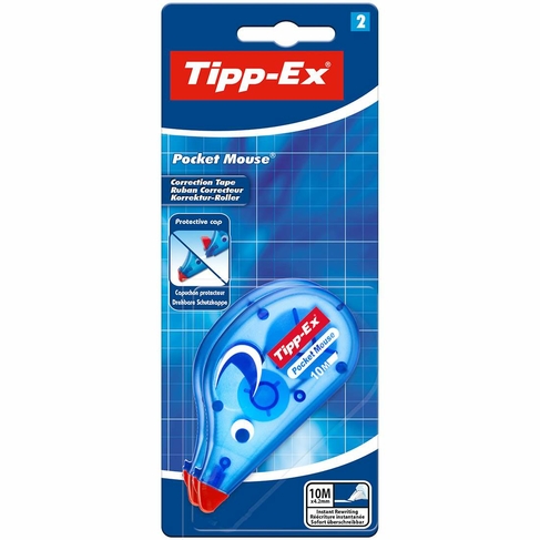 Tipp-Ex Pocket Mouse Correction Tape 4.2mm x 10m (Pack of 2)