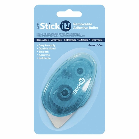 docrafts Stick It! Removable Adhesive Tape Roller 10m