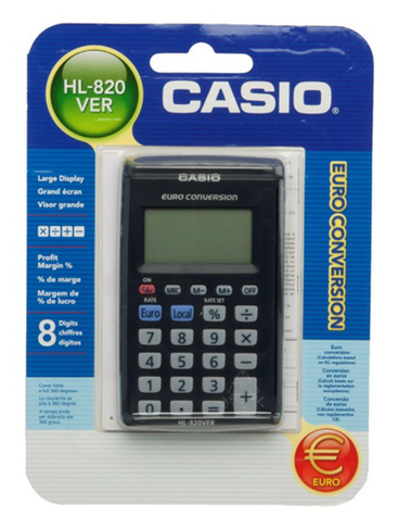 CASIO HL-820VER Pocket Calculator Black