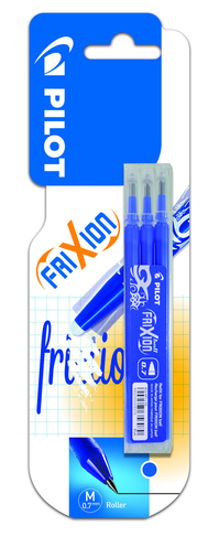 PILOT FriXion Erasable Rollerball Pen Refills Blue (Pack of 3)