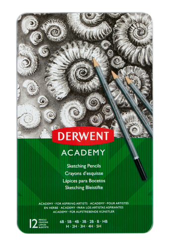 Derwent Academy Sketching Assorted Pencils (Pack of 12)