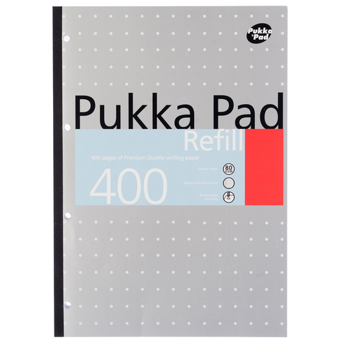 Pukka Pad Assorted Colours A4 Wide Ruled Refill Pad