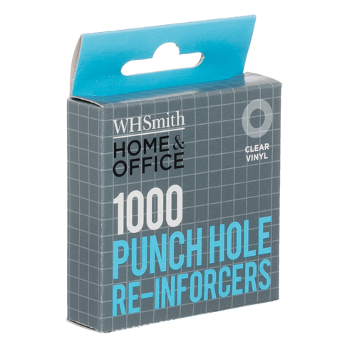 WHSmith Clear Hole Re-inforcers (Pack of 1000)