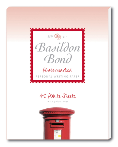Basildon Bond P4TO 178x229mm Writing Pad 40 Sheet White