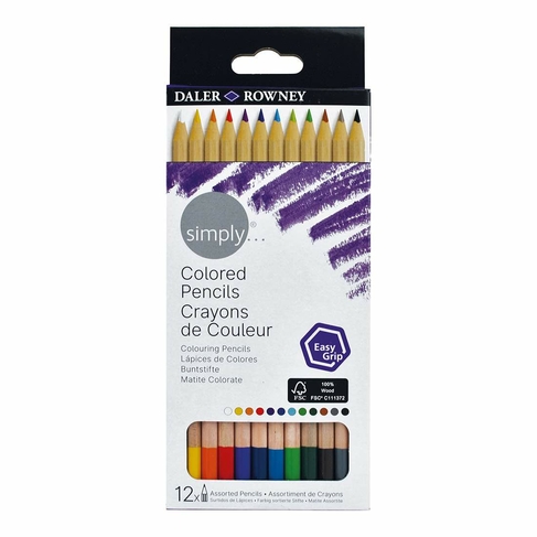 Daler-Rowney Simply Colour Pencil Set of 12