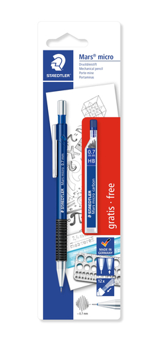 STAEDTLER Mars micro Mechanical Pencil with 0.7mm HB Refill Leads