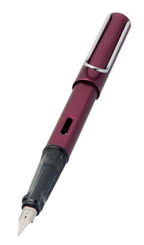 LAMY AL-Star Dark Purple Anodised Aluminium Fountain Pen, Medium Nib, Blue Ink