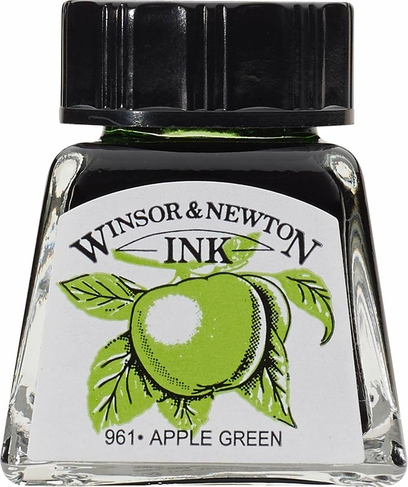 Winsor & Newton Drawing Ink 14ml Apple Green