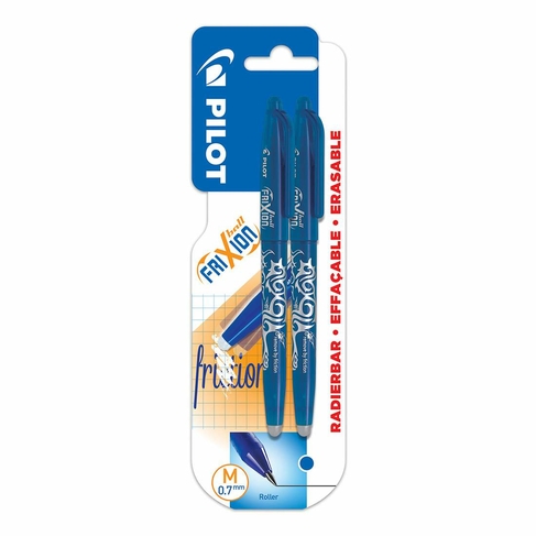 PILOT FriXion Erasable Rollerball Pen Blue (Pack of 2)