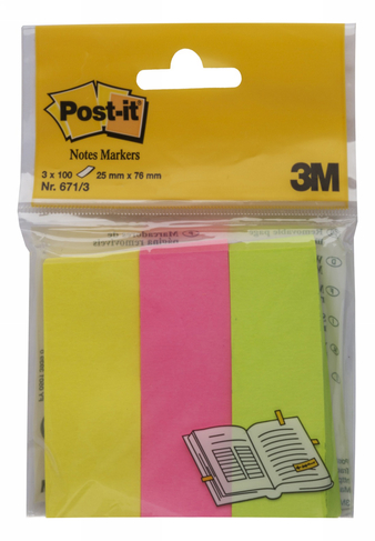 Post-it Page Marker Sticky Notes (Pack of 3)
