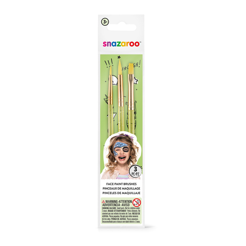 Snazaroo Face Painting Brushes (Pack of 3)