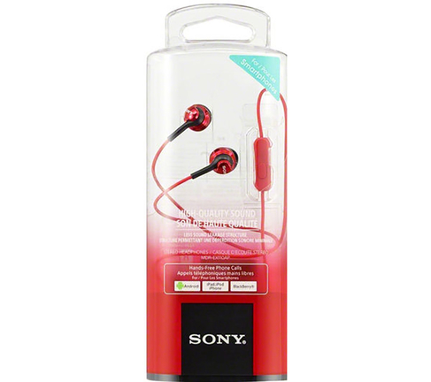 Sony EX110 Red Earphones