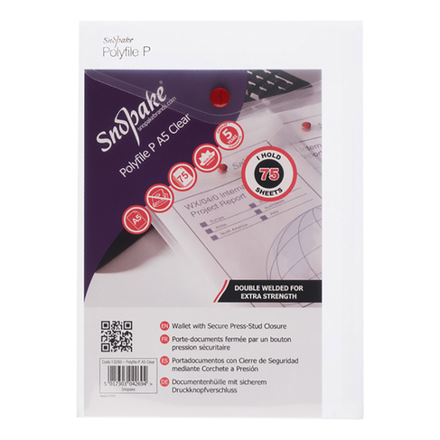 Snopake Polyfile P A5 Clear (Pack of 5)