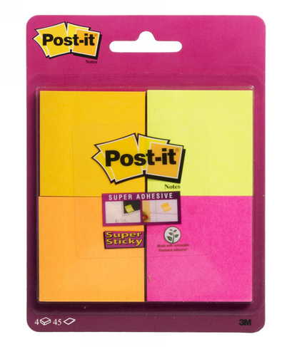 Post-it Sticky Notes (Pack of 4)