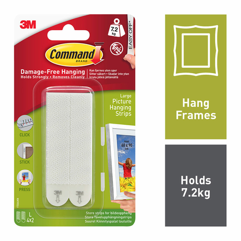 Command Large Picture Hanging Strips (Pack of 4) 