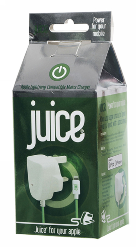 Juice Apple Lightning Compatible iPhone and iPod Mains Charger
