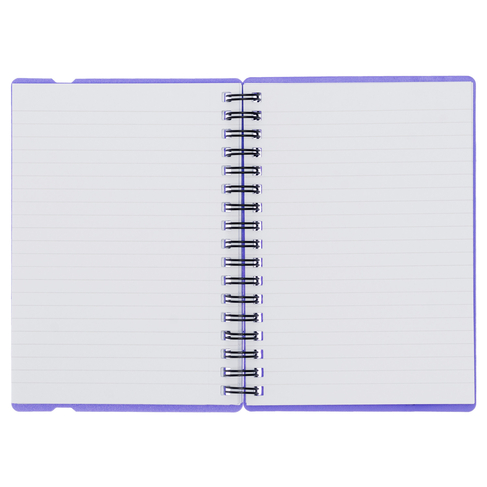WHSmith Purple Wiro Bound A4 Notebook