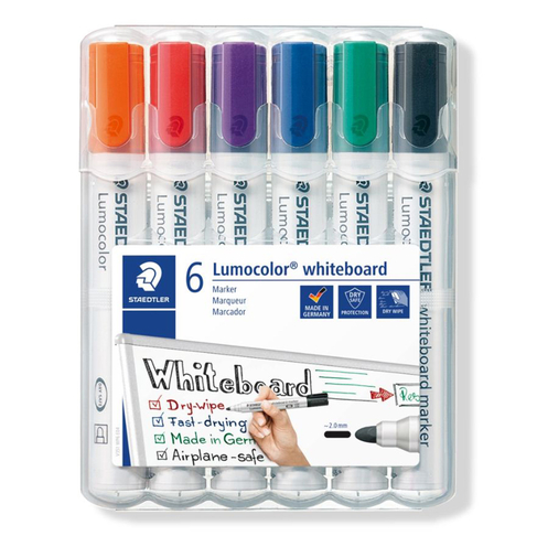 STAEDTLER Lumocolor Whiteboard Markers (Pack of 6)