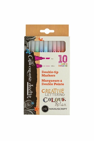 Manuscript Callicreative Duotip Colour Marker Pens (Pack of 10)