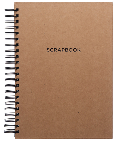 WHSmith A4 Kraft Silver Embossed Scrapbook 50 Sheets