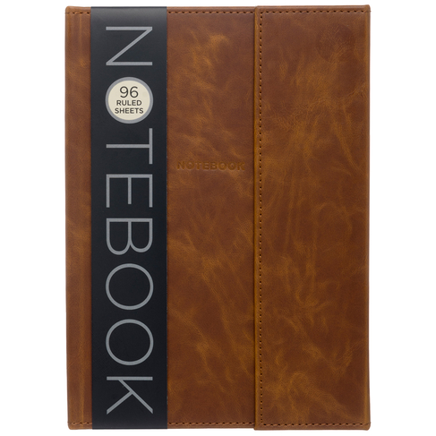 WHSmith Brown Leather A5 Notebook