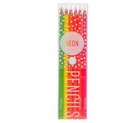 WHSmith Neon Colouring Pencils (Pack of 6)