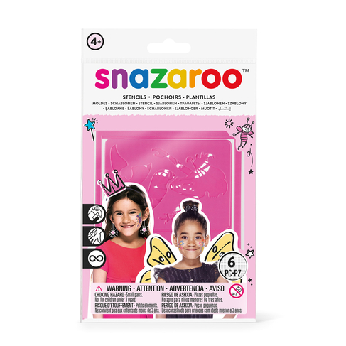 Snazaroo Fantasy Face Painting Stencils (Pack of 6)