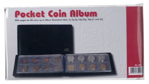 Safe Albums Black Pocket Coin Collecting Album