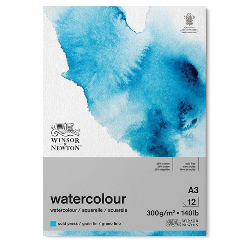 Winsor & Newton A3 Watercolour Paper Pad 12 Sheets