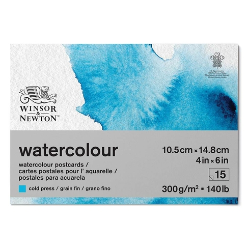 Winsor & Newton 4x6 Inch Watercolour Postcards 15 Sheets