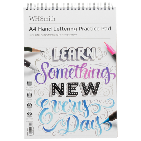 WHSmith A4 Hand Lettering Practice Pad