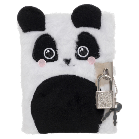 WHSmith Mini Panda Fluffy Notebook Mini Notebook