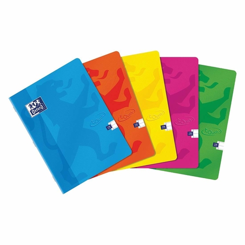 Oxford Touch A4 120 Page Softcover Stapled Notebook Assorted 
