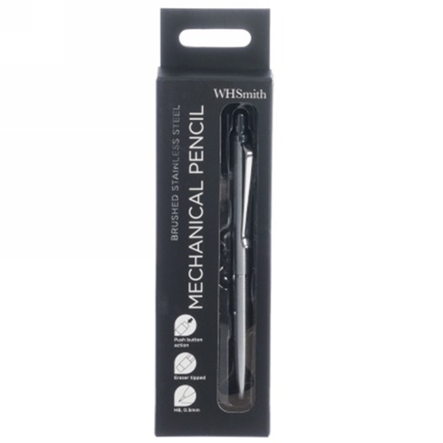 WHSmith Brushed Stainless Steel Mechanical Pencil