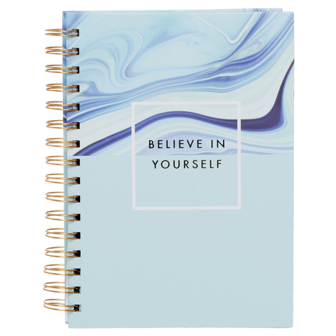 WHSmith Blue Marble Believe in Yourself A5 Notebook